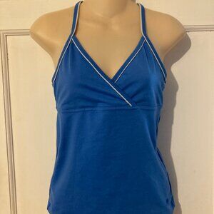 OLD NAVY Women's Flattering Criss Cross STRETCH Athletic Slvls Top ~ Sz M
